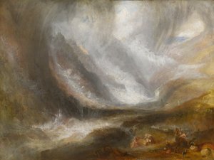 Tal von Aosta: Schneesturm, Lawine und Gewitter von Joseph Mallord William Turner