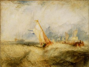 Van Tromp geht um seine Herren zu erfreuen - Schiffe auf See bekommen eine gute Nässe von Joseph Mallord William Turner