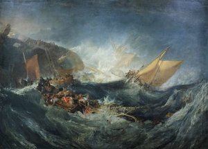 Wrack eines Transportschiffs, ca. 1810 von Joseph Mallord William Turner