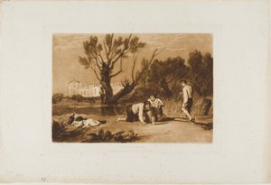 Junge Angler, Platte 32 aus Liber Studiorum von Joseph Mallord William Turner