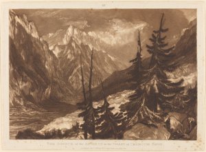 Die Quelle des Arveron von Joseph Mallord William Turner and Henry Edward Dawe