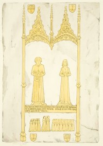 Brass von John und Johanna Jay in St. Mary Redcliffe von Joseph Manning