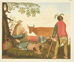 Guy, Earl of Warwick, und die Dun Cow, Kopien vom Originalgemälde