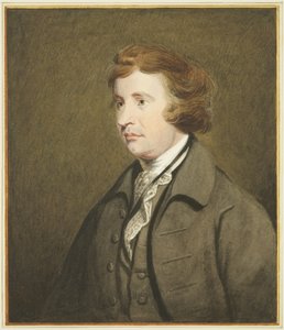 Porträt im Mansion House, Queen Square, von Edmund Burke von Joseph Manning
