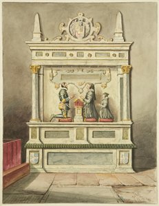 Denkmal von Sir Charles Somerset, seiner Frau und Tochter, in St. James
