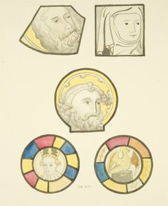Buntglasfenster im Nordfenster des Kirchenschiffs von St. Mary Redcliffe