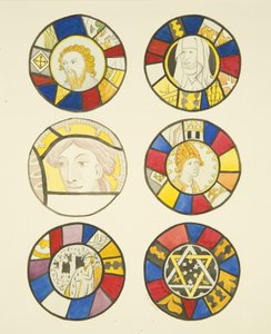 Buntglasfenster im Westfenster des nördlichen Querschiffs von St. Mary Redcliffe