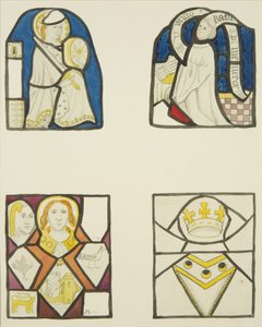 Buntglasfenster in der Weberkapelle der Temple Kirche