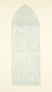 Buntglasfenster am Ostende des Südschiffs der Kathedrale von Bristol von Joseph Manning