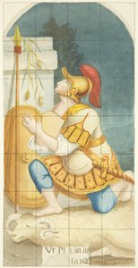 Buntglasfenster am Ostende des südlichen Seitenschiffs der Kathedrale von Bristol mit Gideon und dem Vlies von Joseph Manning