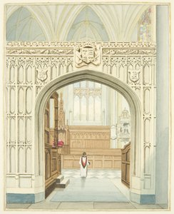 Der Chor von der Südseite der Kathedrale von Bristol