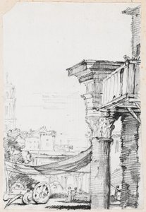 Ein Balkon im Forum Romanum von Joseph Marie Vien