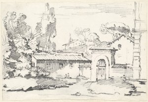 Eingang zu den Gärten der Villa Giulia von Joseph Marie Vien