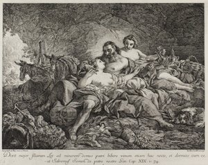 Lot und seine Töchter, 1748