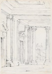 Portikus des Palazzo Nuovo auf dem Kapitol