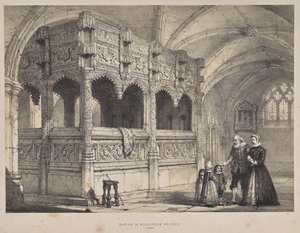 Architektur des Mittelalters: Schrein der Gräfin de la Warre in Boxgrove Priory, Sussex