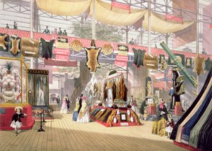 Große Ausstellung, 1851: Pelzstand, für Dickinson Brothers von Joseph Nash