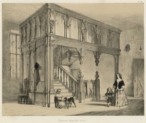 Treppe, Wakehurst, Sussex von Joseph Nash