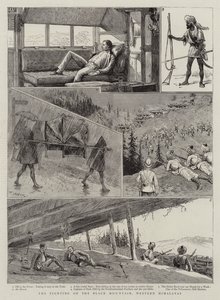 Die Kämpfe am Schwarzen Berg, Westhimalaya von Joseph Nash