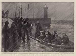 Die Rückkehr von Kapitän Dreyfus, die erste Landung auf französischem Boden in Port Haliguen