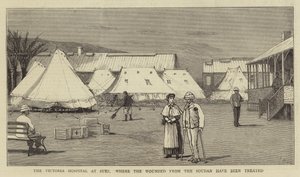 Das Victoria Hospital in Suez, wo die Verwundeten aus dem Sudan behandelt wurden von Joseph Nash