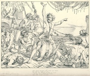 Illustration zu Coleridges Rime of The Ancient Mariner (Gravur) von Joseph Noel (after) Paton