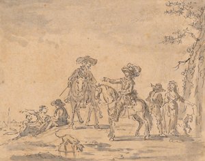 Begegnung zweier Reiter von Joseph Parrocel