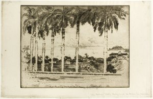 Bishops Walk, Ancon Hill, Panama von Joseph Pennell