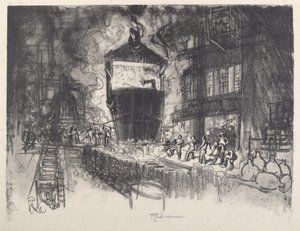 Granaten gießen von Joseph Pennell