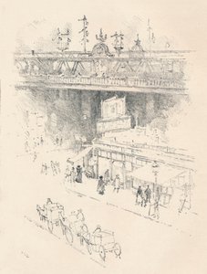 Ecke der Villiers Street, Charing Cross, 1896 von Joseph Pennell