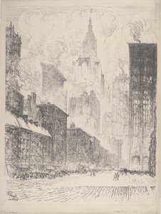 Von der Fulton Street von Joseph Pennell
