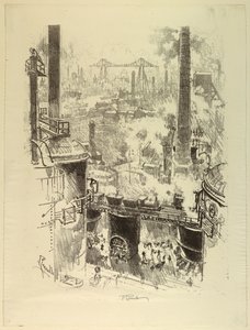 Von den Spitzen der Öfen von Joseph Pennell