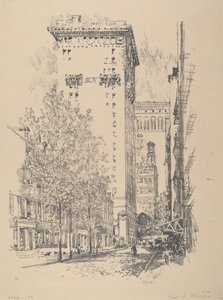 Girard Street von Joseph Pennell