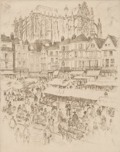 La Place, Beauvais von Joseph Pennell
