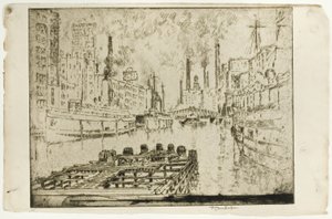 Dampfer auf dem See, Chicago