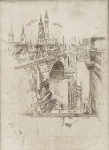 London Bridge Stufen von Joseph Pennell