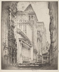New Yorker Börse von Joseph Pennell