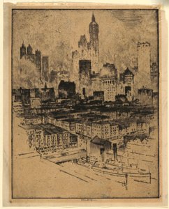 New York von der Brooklyn Bridge