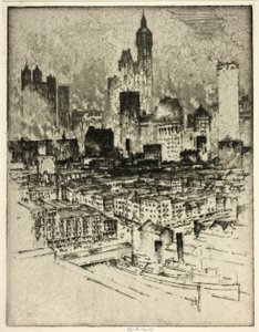 New York, von der Brooklyn Bridge