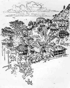 Offizielles Ancon, Platte XXIV aus Der Panamakanal von Joseph Pennell, 1912 von Joseph Pennell