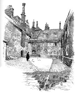 Alte Charterhouse: In Washhouse Court, 1886
