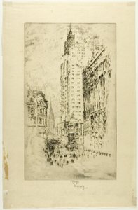 Park Row von Joseph Pennell