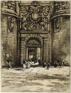 Porta Viragia, Toledo von Joseph Pennell