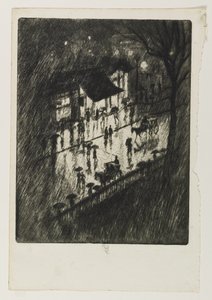 Regnerische Nacht, Charing Cross Shops, 1903