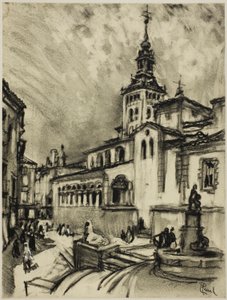 San Martín, Segovia von Joseph Pennell