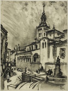 San Martín, Segovia von Joseph Pennell