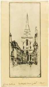 Spitalfields Kirche von Joseph Pennell