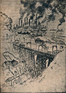 Stahl-Edgar Thomson Werke, 1909 von Joseph Pennell