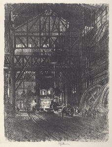 Die Panzerplattenpresse, 1917