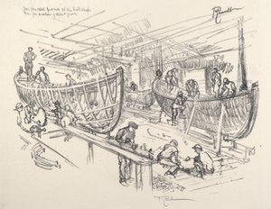Die Bootsbauer, 1917